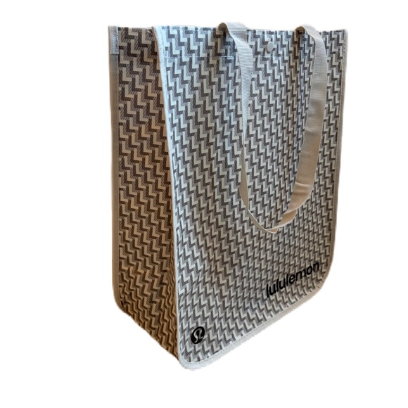 Lululemon shopping tote bag gray Large Holiday Design - Picture 1 of 4